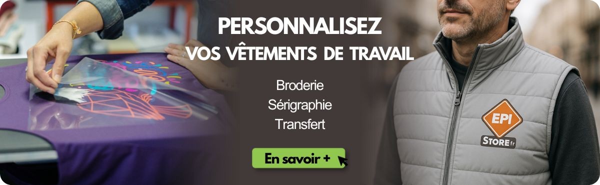 Broderie, sérigraphie ou transfert sur vêtements et casques